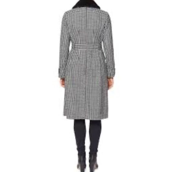 KATE SPADE NEW YORK Gingham Single Breasted Coat NWOT Size XS - Picture 2 of 8